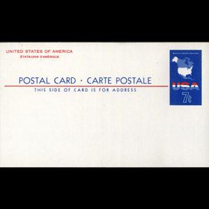 U.S.A. 1963 - Card-UX49 Map