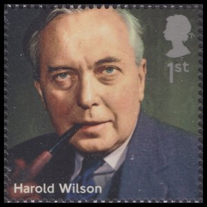 GB 3643 Prime Ministers Harold Wilson 1st single (1 stamp) MNH 2014