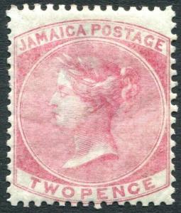 JAMAICA-1860-70 2d Rose Sg 2 AVERAGE MOUNTED MINT V30966