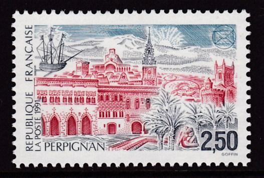 France 1991 2.50fr PhilatelicSociety Congress, Perpignan  VF/NH