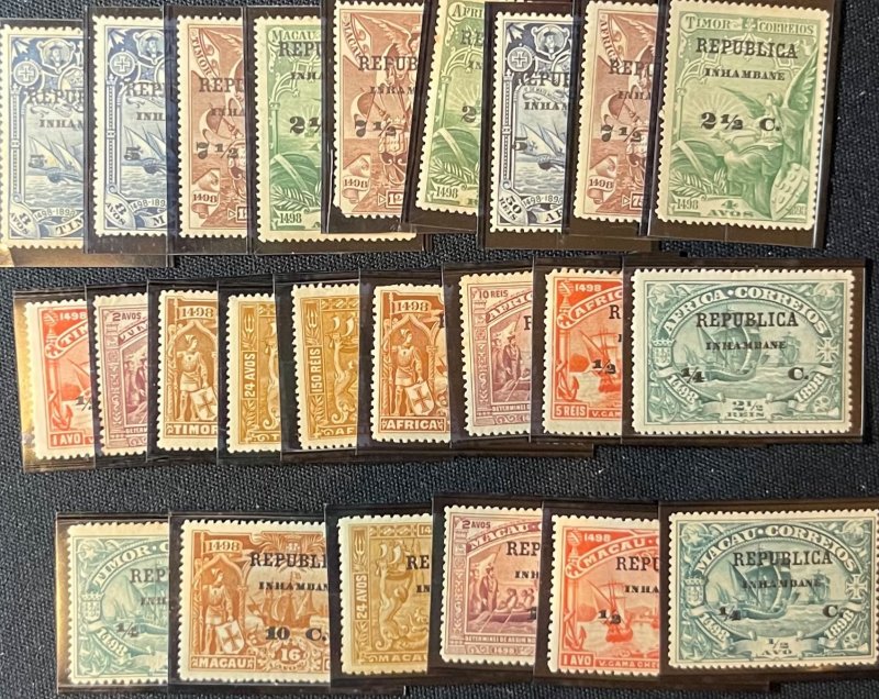 Inhambane, 1913,  SC 48-71, LH, VF, Complete Set