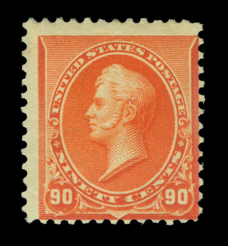 US 1890  Commodore Perry  90c orange  Scott # 229  UNUSED