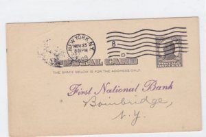 united states  1909 chase national bank  stamps  postal card ref r16192