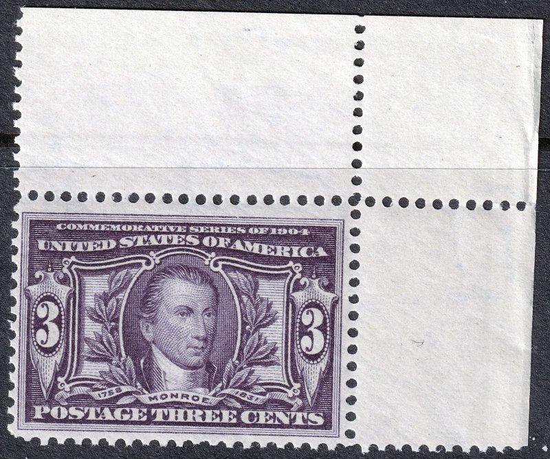 #325 Mint NH, VF, Corner selvage (CV $170 - ID36415) - Joseph Luft