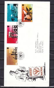 Jersey, Scott cat. 540-543. UNESCO-Literacy issue. First day cover. ^