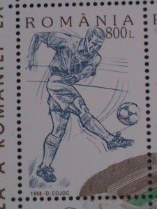 ROMANIA-1998 SC# 4220 WORLD CUP SOCCER CHAMPIONSHIPS-FRANCE MNH S/S VERY FINE