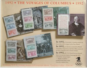 U.S.  Scott# 2624-2669 1989 Christopher Columbus Set of 6 MNH S/S #2