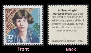 US 3184g Celebrate the Century 1920s Margaret Mead 32c single MNH 1998