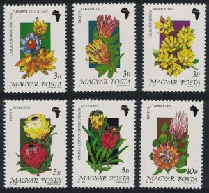 Hungary African Flowers 6v 1990 MNH SG#3966-3971