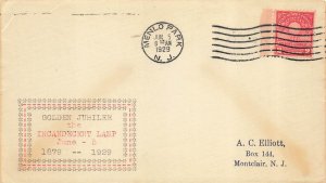 654 2c EDISON LIGHT - Typed cachet