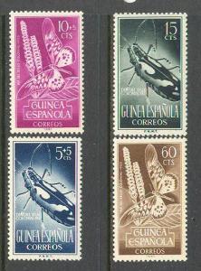 SPANISH GUINEA Sc# 331 - 332 B27 - B28 MH FVF Set4 Insects