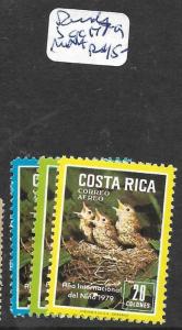 COSTA RICA (P2501B) BIRDS SC C 147-9  MNH