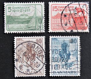 Denmark SC# 258-261 Used Complete Set 1937 Christian X