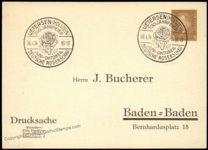 Germany 1934 J Bucherer Berlin Advertising Private Ganzsachen Postal Card G68488