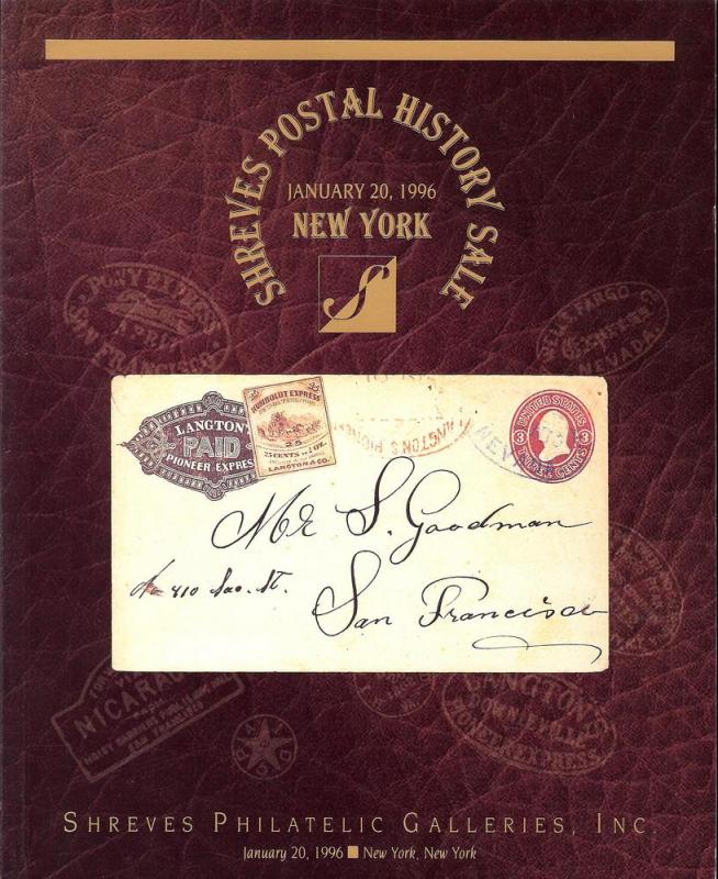 Shreve's: Sale #   -  Shreves Postal History Sale, Shreve...