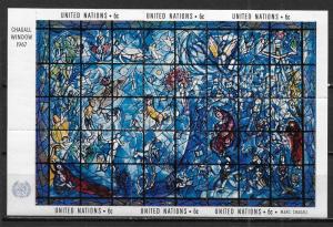 United Nations 179 Chagall Window s.s. MNH