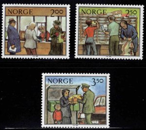 Norway Scott 833-835 MNH** 1984 Postal service set