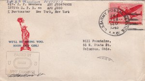 United States A.P.O.'s 6c Transport 1945 U.S. Army Postal Service, A.P.O. 141...