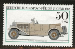 Germany  Scott B592 MNG No Gum 1982 antique car stamp