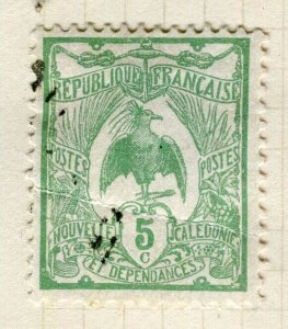 FRENCH COLONIES; NEW CALEDONIA 1922 early Bird issue used 5c. value