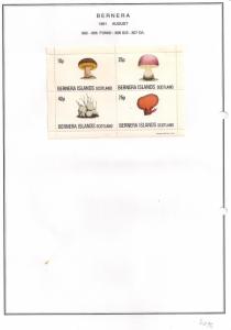 SCOTLAND - BERNERA - 1981 - Fungi - 4v Perf Sheet - MLH