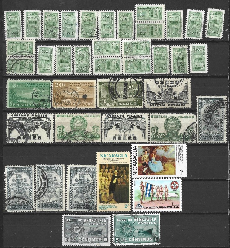 COLLECTION LOT 7881 LATIN AMERICA 104 STAMPS CLEARANCE