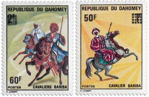 BENIN - 1976 - Bariba Horsemen - Perf 2v Set - Mint Never Hinged