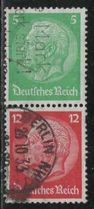 Germany Scott # 392, 406, used, se-tenant, Mi# S106