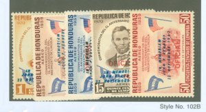 Honduras #C325-30 Mint (NH) Single (Complete Set)