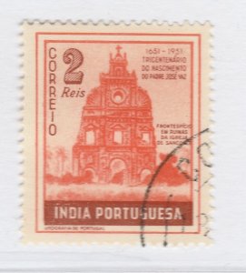 1951 Portuguese India 2r Used Stamp A20P34F2255-