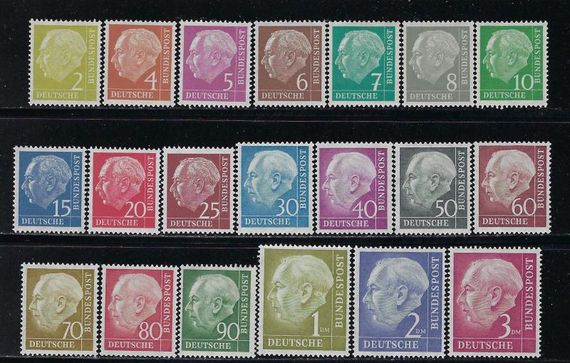 Germany Bund Scott # 702 - 721, mint nh, cpl. set