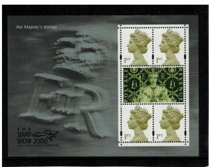 MS2147 2000 Stamp Show - Her Majesty's Stamps miniature sheet UNMOUNTED MINT