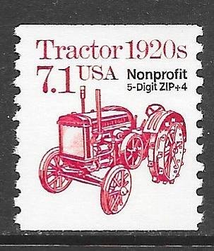 USA 2127a: 7.1c Tractor, Precancel single, MNH, VF