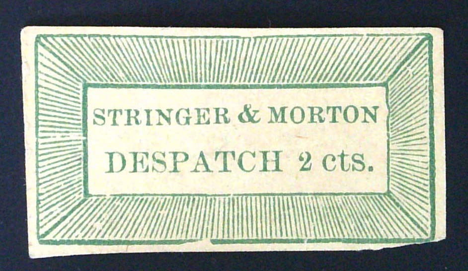 Stringer & Morton's City Despatch - 2c Green - Bogus 1 | United States ...