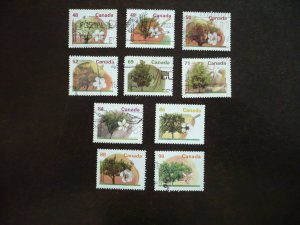 Stamps - Canada - Scott#1363-1366,1369-1370,1371-1374-Used Part Set of 10 Stamps