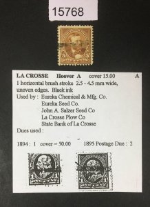 US STAMPS # 270 USED CV. $ LOT #15768