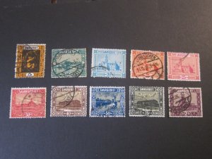 Germany SAAR 1922 Sc 100-10,104-111,114 FU