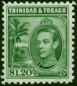 Trinidad & Tobago 1940 $1.20 Blue-Green SG255 Fine LMM