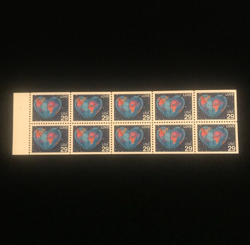 2536a Never Folded Pane , MNH, PL# 1112