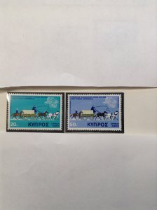 Cyprus  #  434-35  MNH