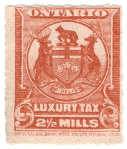 (I.B) Canada Revenue : Ontario Luxury Tax 2½m