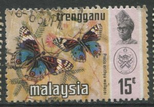 STAMP STATION PERTH Trengganu #101  Sultan Ismail Butterfly Type Used 1971