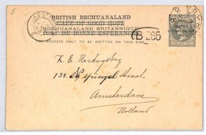 BRITISH BECHUANALAND Overprint COGH QV Stationery Card VRYBURG 1893 Winburg PJ59