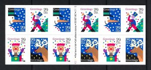 U.S. #2802a MINT, NH CHRISTMAS BOOKLET PANE