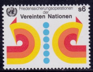 United Nations, Vienna, 1980, Peacekeeping Operations, 6s, mi#11, MNH