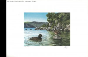 NEW ZEALAND 2006 DUCK STAMP PRINT New Zealand Scaup by Mandy Hague Reg $195