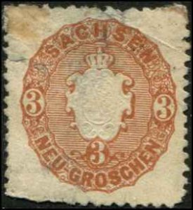 Germany Saxony SC# 19 Coat of Arms  Used