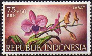 Indonesia B108 - Mint-NH - 75s + 50s Orchid (1957) (cv $0.85)
