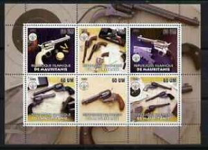 MAURITANIA - 2002 - Firearms #2 - Perf 6v Sheet - M N H - Private Issue