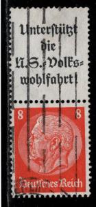 Germany Scott # 420, label A8.1, used, se-tenant, Mi# S131